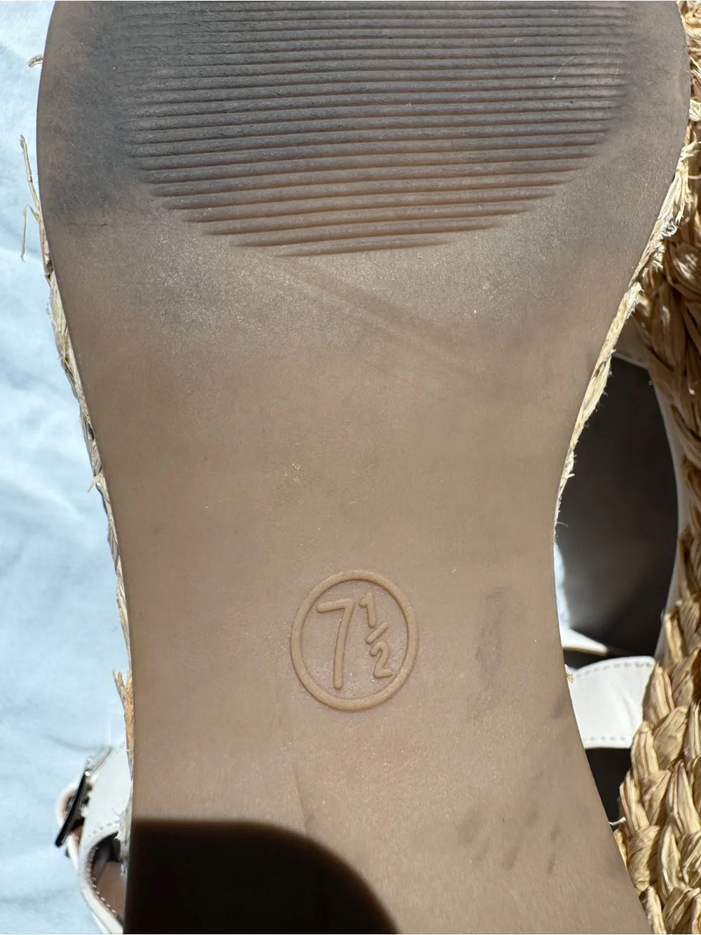 Universal thread Wedge Espadrille Sandals - Cream Women’s Summer Shoes 7.5